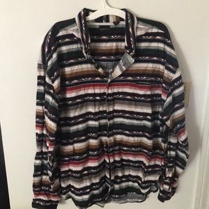 Vintage patterned button down